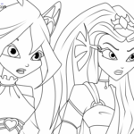 윙스 클럽 색칠공부 도안 무료 프린트