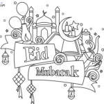Kleurplaten Eid Mubarak