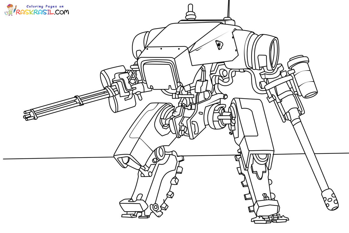 Raskrasil.com-Robots-Coloring-Pages-Combat-Military-Robot