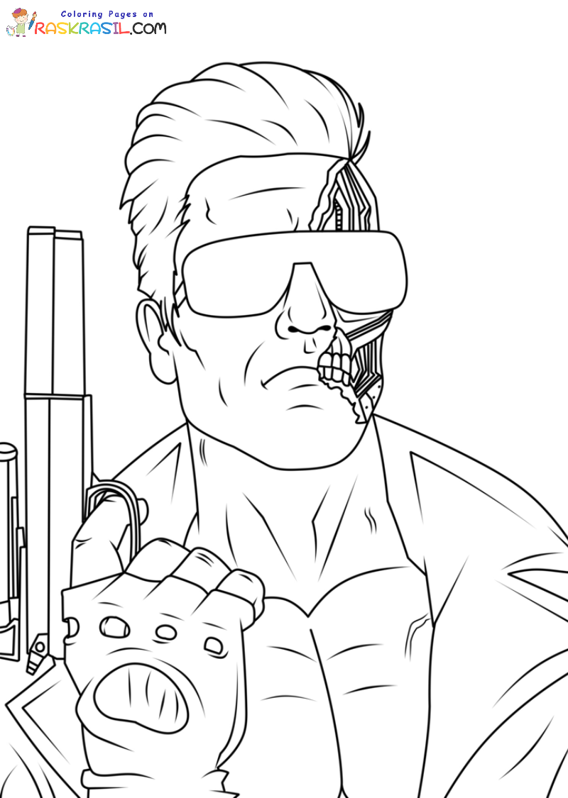 Raskrasil.com-Robots-Coloring-Pages-Terminator-Arnold- Schwarzenegger