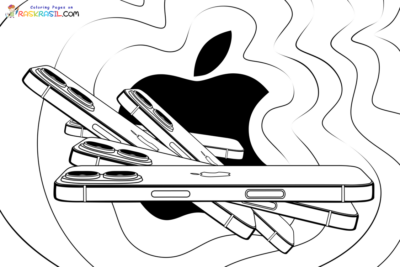 iPhone塗り絵無料プリント