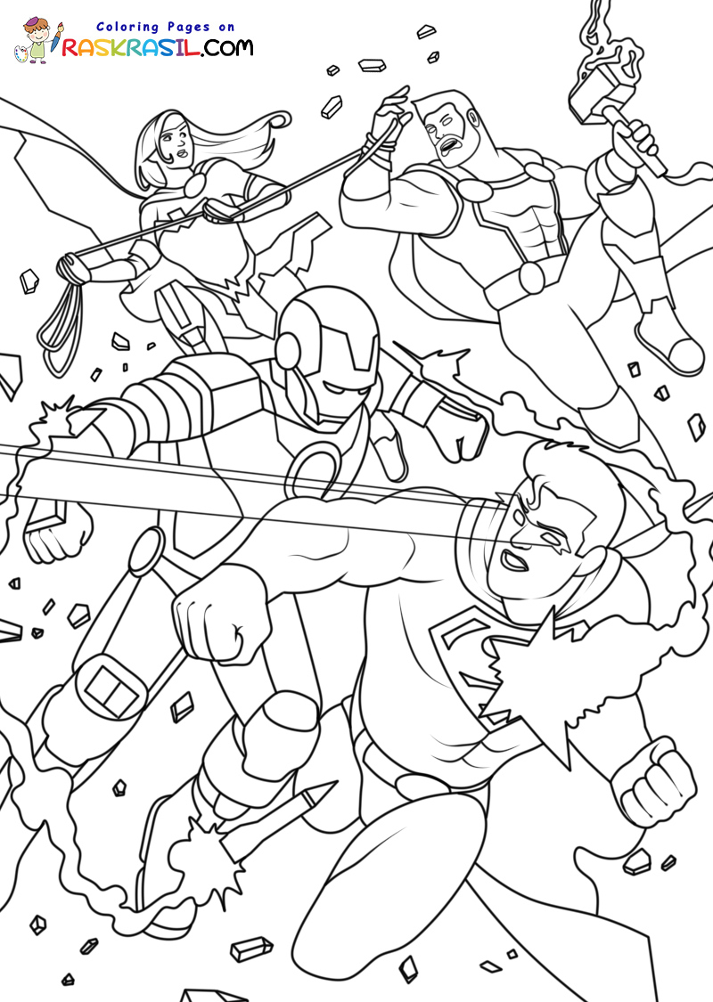 Raskrasil.com-Superheroes-Coloring-Pages-Marvel-VS-DC-2