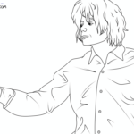 Raskrasil.com-Coloring-Page-Michael-Jackson-New-York-Standing-on-Car-Scene-1