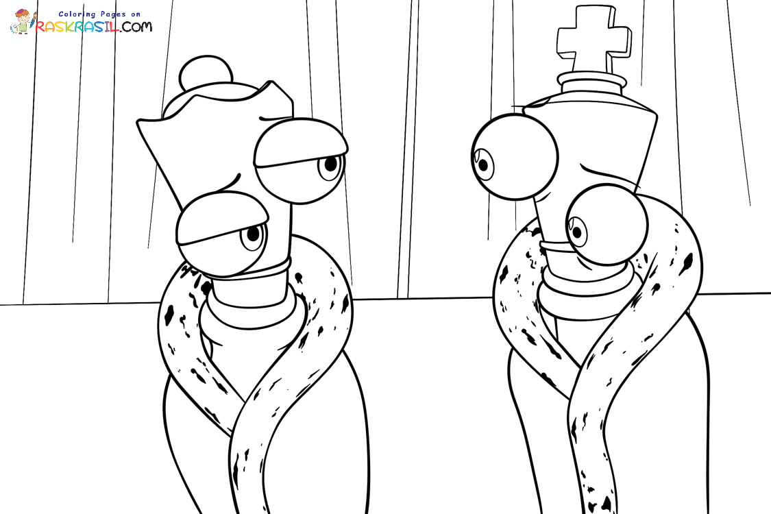 Raskrasil.com-Digital-Circus-The-Last-Act-Coloring-Page-Kinger-and-Queenie-1
