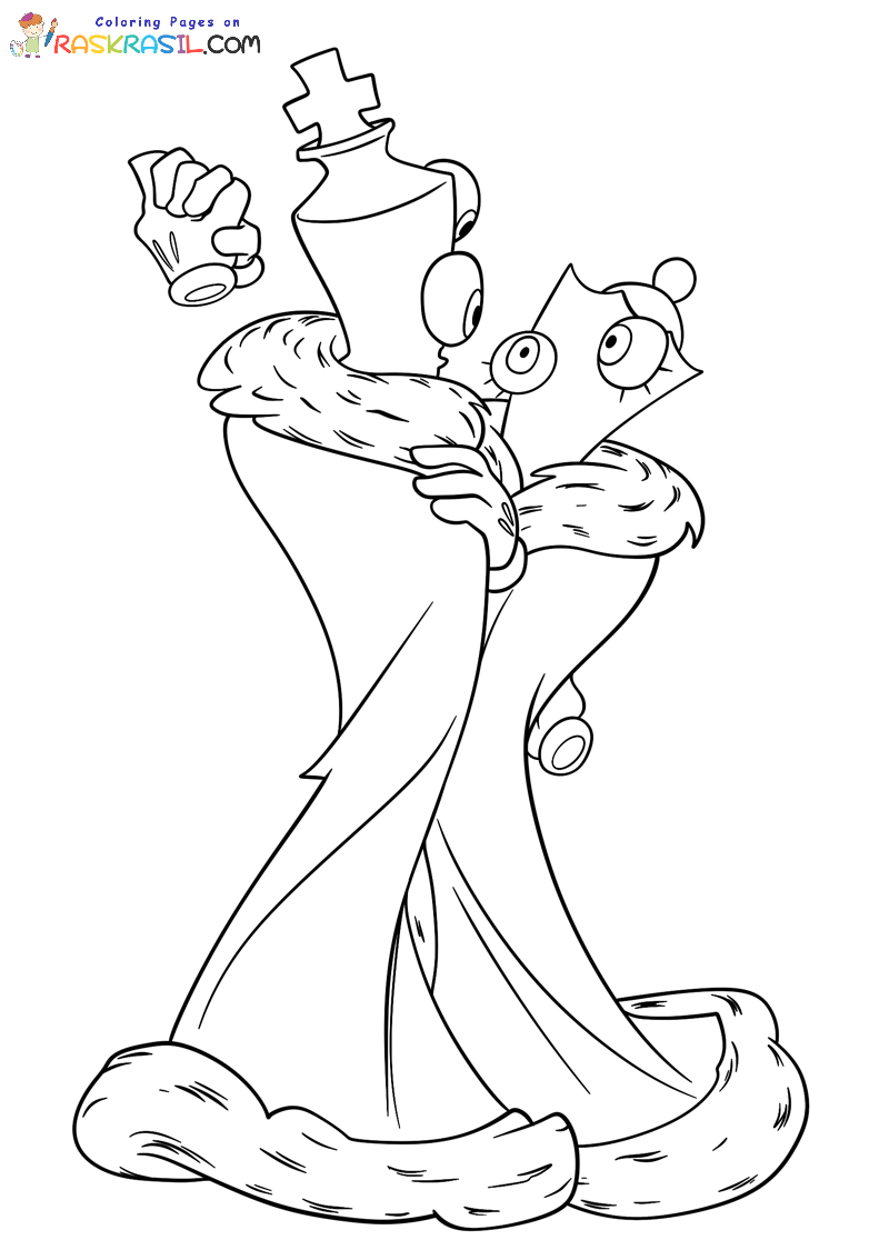 Raskrasil.com-Digital-Circus-The-Last-Act-Coloring-Page-Kinger-and-Queenie