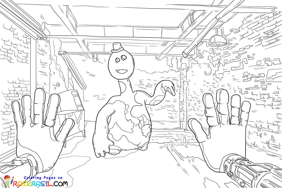 Raskrasil.com-Poppy-Playtime-5-Broken-Things-Coloring-Page-Doey-the-Doughman