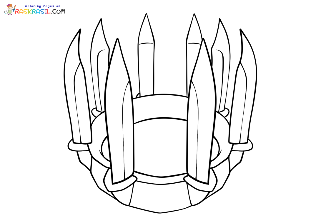 Raskrasil.com-Roblox-Murder-Mystery-2-Coloring-Page-Crown-of-Knives