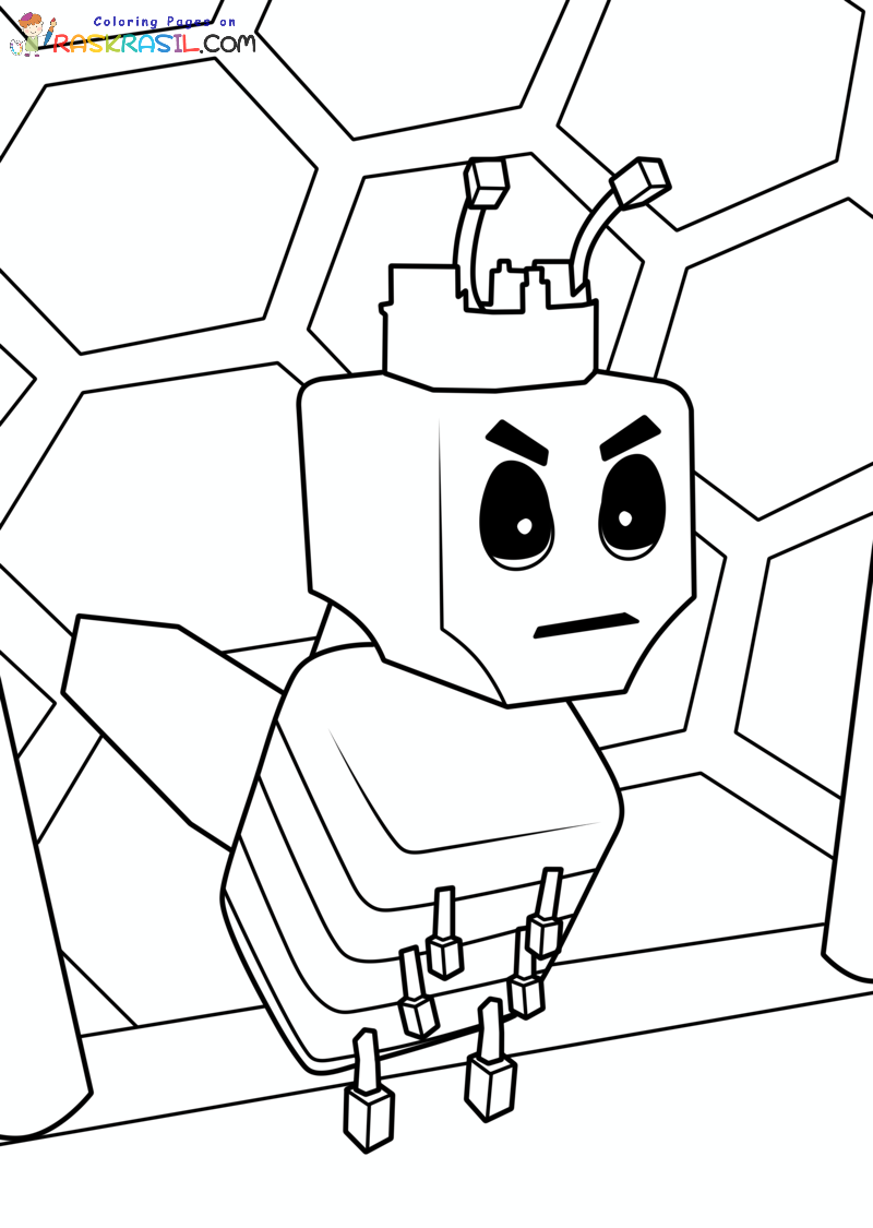 Raskrasil.com-Super-Bear-Adventure-Coloring-Pages-Bee-King