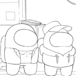 Raskrasil.com-Among-Us-TV-series-Coloring-Pages-Orange-and-Green