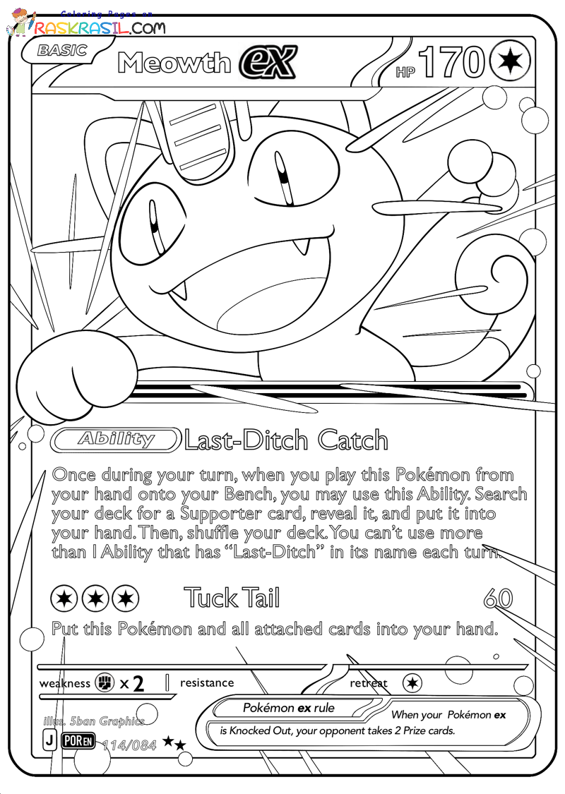 Raskrasil.com-Pokemon-Card-Coloring-Pages-Basic-Meowth-EX