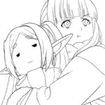 Raskrasil.com-Frieren-Beyond-Journeys-End-Coloring-Pages-Fern-hug-Fieren