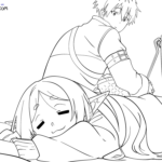 Raskrasil.com-Frieren-Beyond-Journeys-End-Coloring-Pages-Frieren-and-Stark