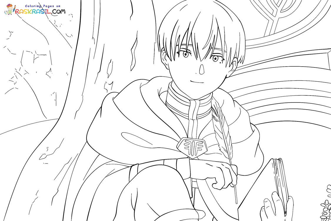 Raskrasil.com-Frieren-Beyond-Journeys-End-Coloring-Pages-Himmel-the-Hero-1