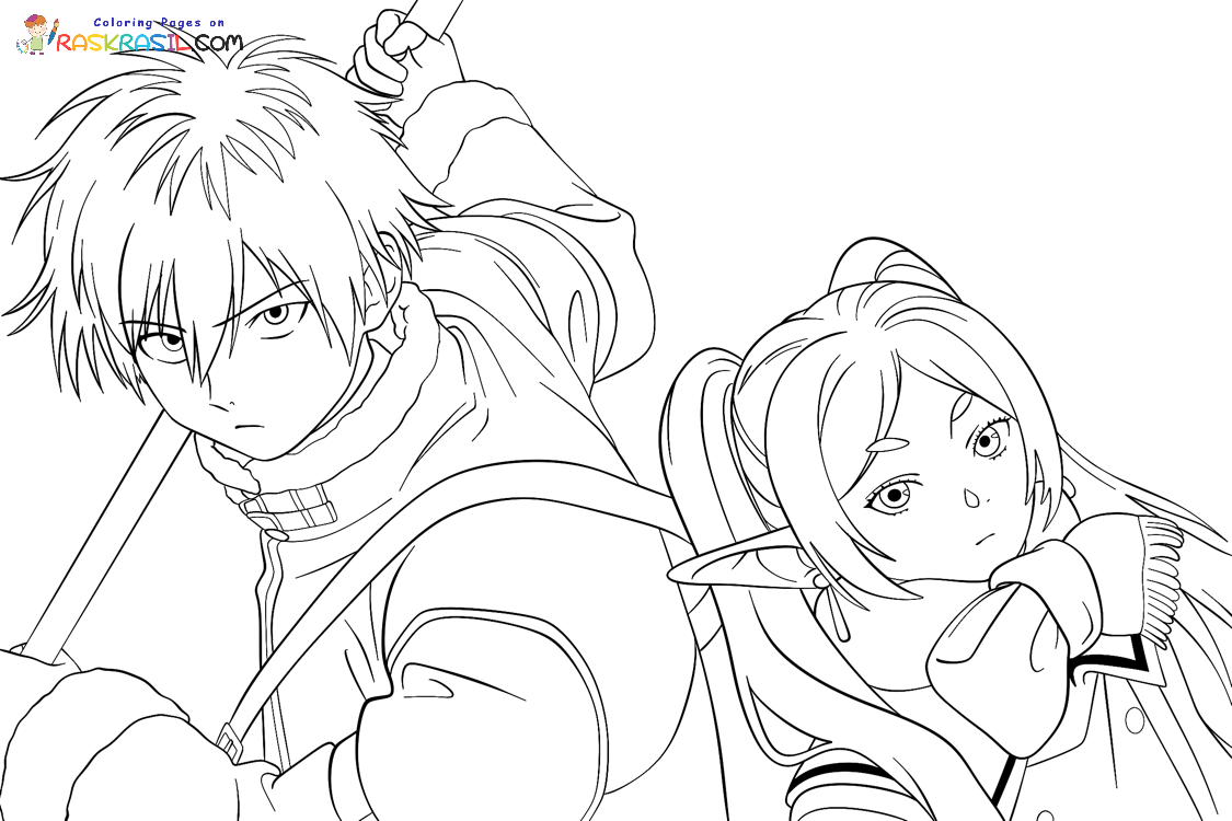 Raskrasil.com-Frieren-Beyond-Journeys-End-Coloring-Pages-Stark-and-Frieren