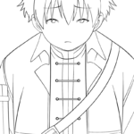 Raskrasil.com-Frieren-Beyond-Journeys-End-Coloring-Pages-Stark-looking-quite-sad