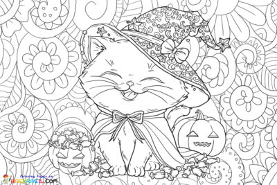 Halloween Mandalas Coloring Pages | Free Printables