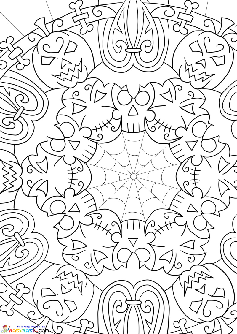 Raskrasil.com-Halloween-Mandala-Coloring-Page-2