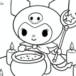 Raskrasil.com-Kuromi-Halloween-Coloring-Pages-1