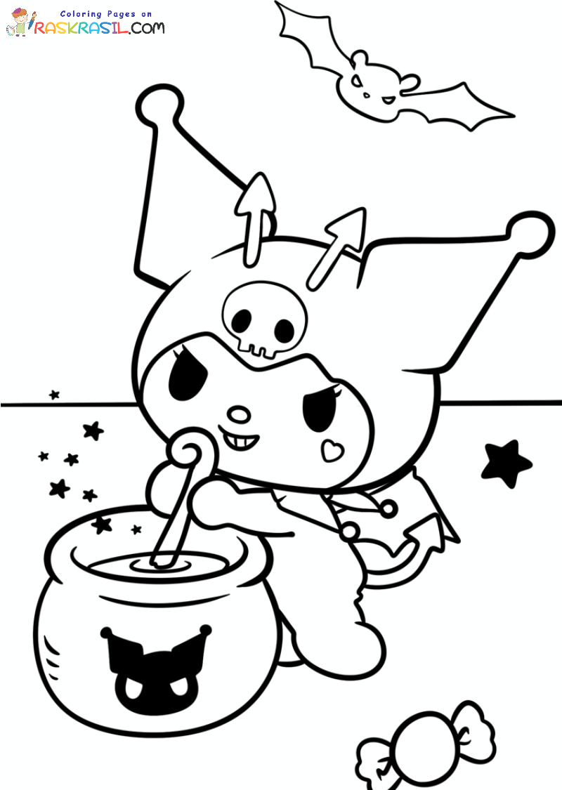 Raskrasil.com-Kuromi-Halloween-Coloring-Pages-9