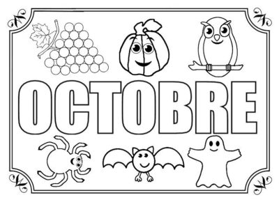 Coloriage Octobre. 33 nouvelles images à imprimer gratuitement