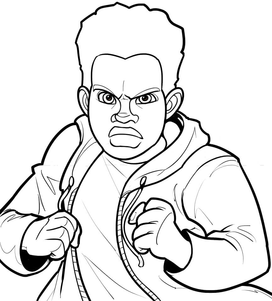Miles Morales Mask Coloring Pages - Miles Morales Earth ...