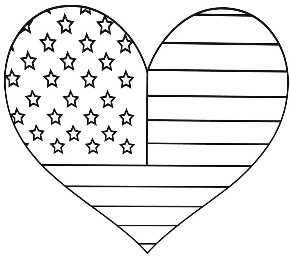 American Flag Coloring Pages. You can print on the site for free