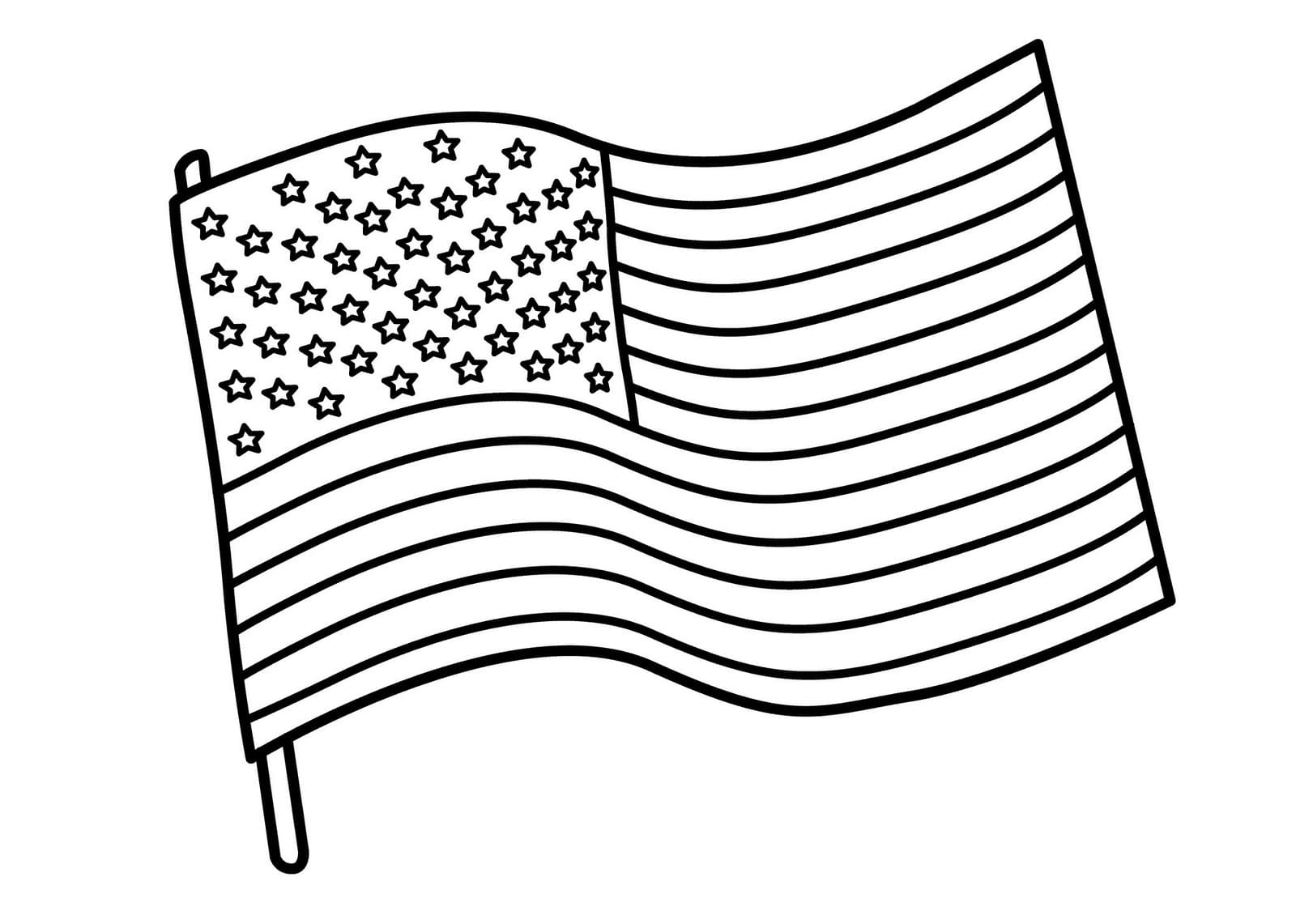 American Flag Coloring Pages. You can print on the site