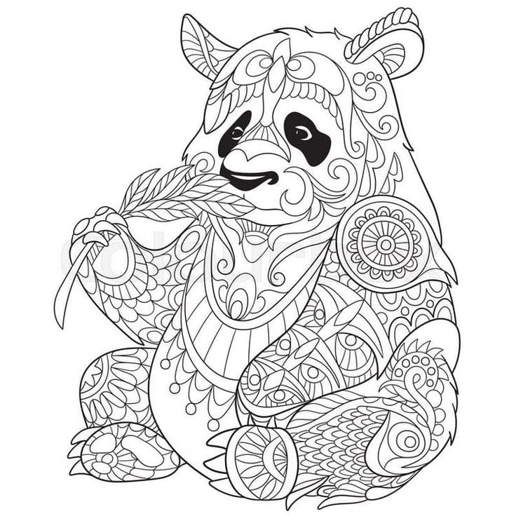 Coloring pages anti stress Animals. Print for free, 100 pieces