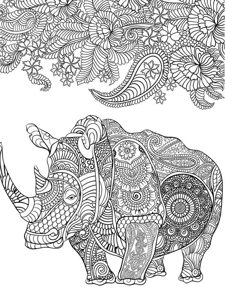 Disegni da colorare Animali antistress. Stampa gratuita, 100 pezzi