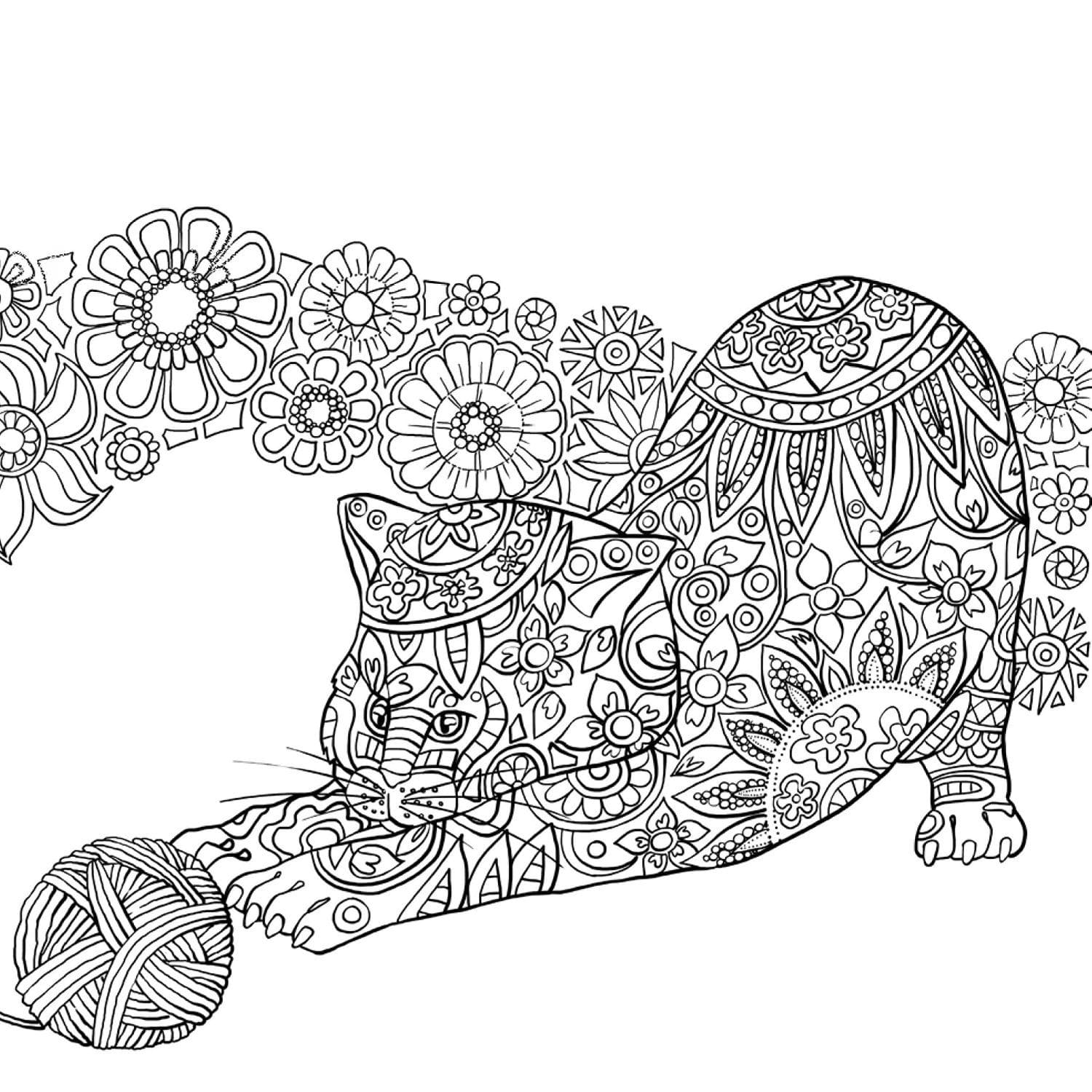 Disegni da colorare Animali antistress. Stampa gratuita, 100 pezzi