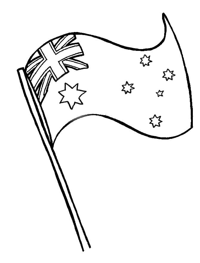 Coloring pages Day Australia. Print holiday pictures for free