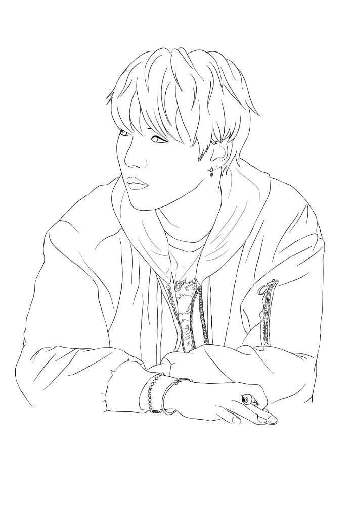 Desenhos de BTS para Colorir - 70 novas imagens gratuitas para impressão