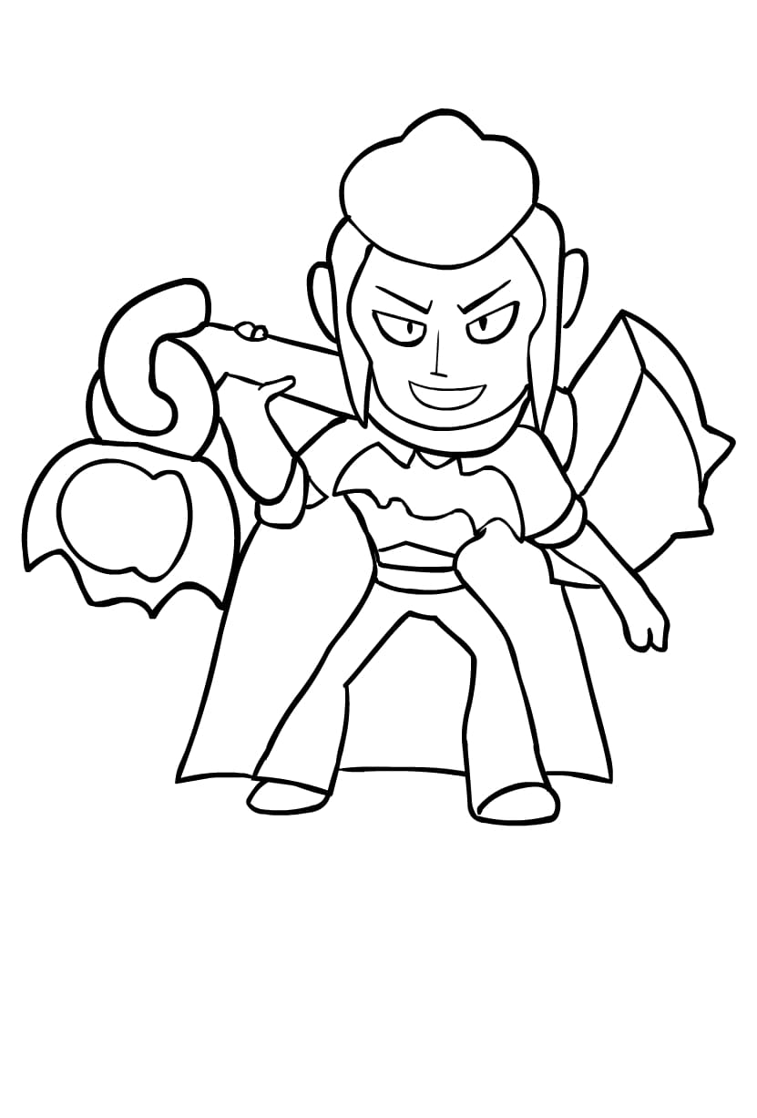 brawl stars leon coloring pages