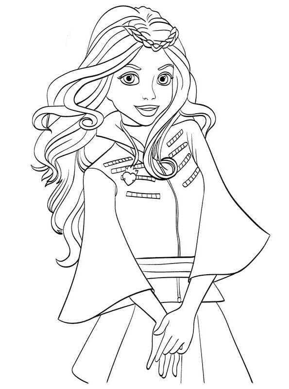 Descendants Coloring Pages Disney Characters Print For Free