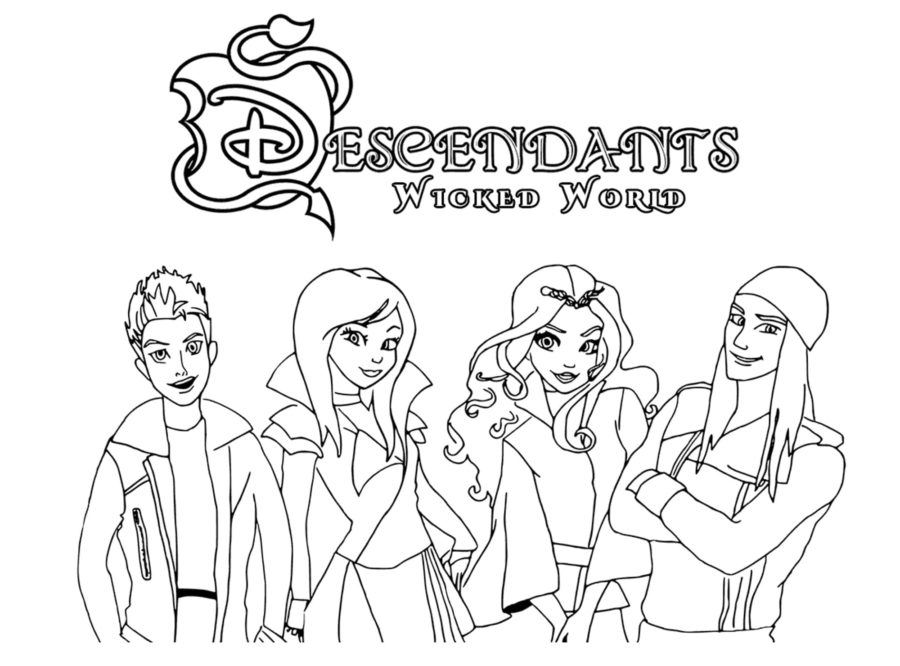 Descendants Coloring Pages