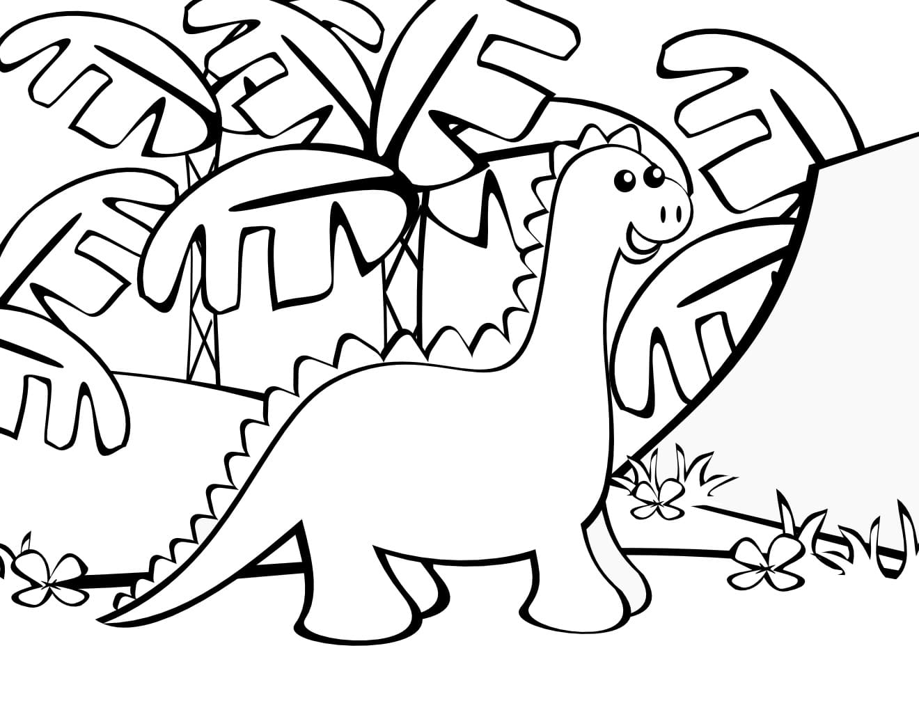 Dibujos de Dinosaurios para Colorear - 100 imágenes para imprimir gratis