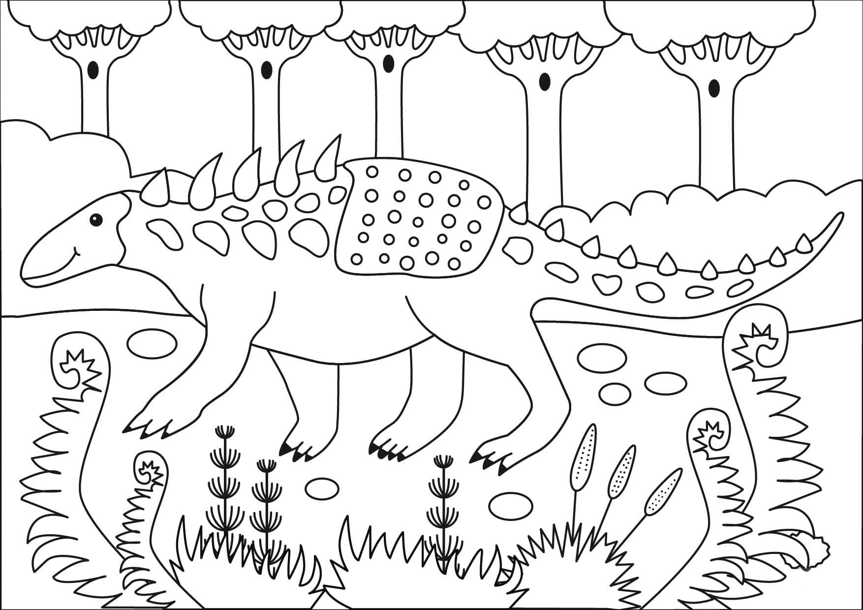 Desenhos de Dinossauros para Colorir - 100 imagens impressão gratuita