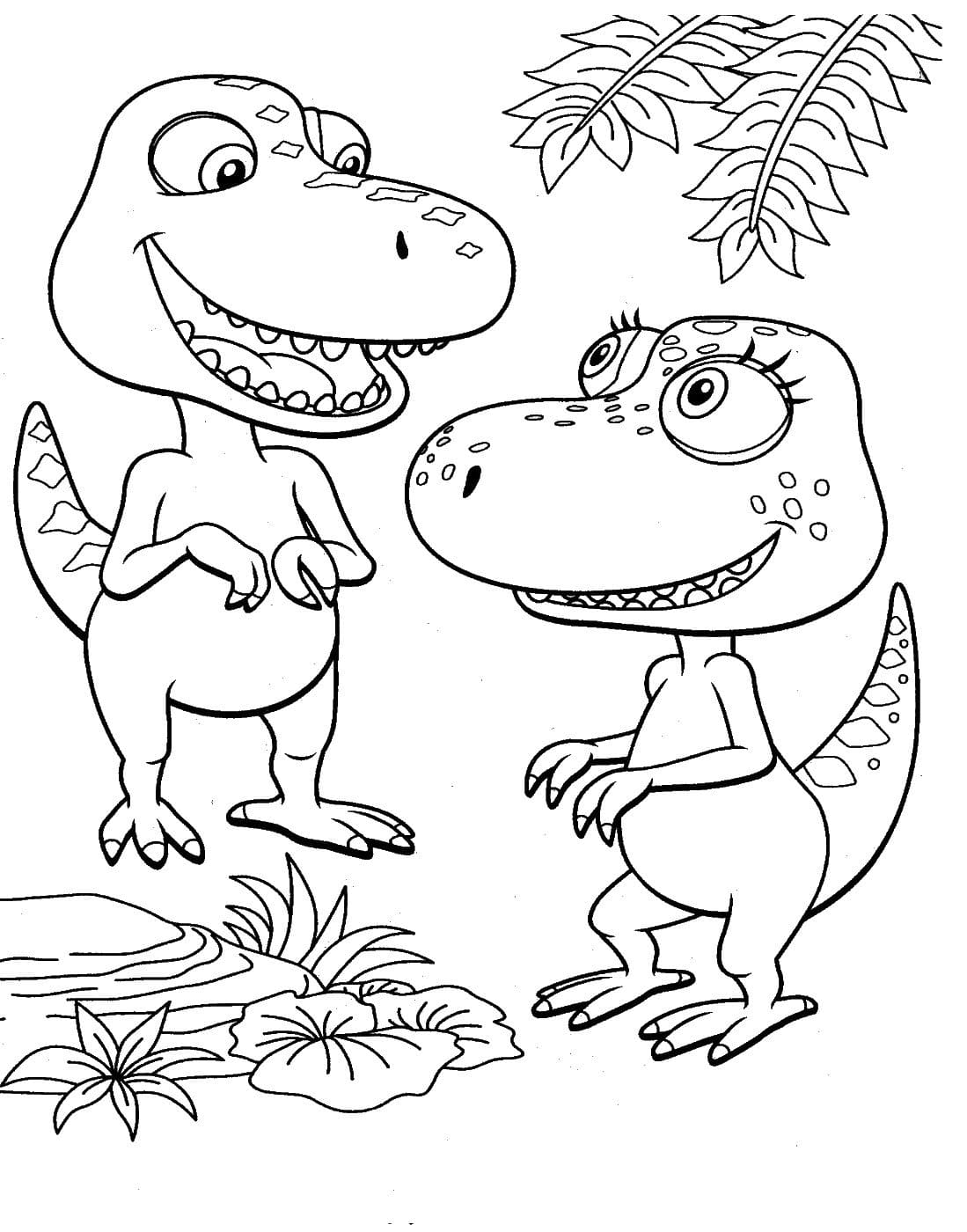 Desenhos de Dinossauros para Colorir - 100 imagens impressão gratuita
