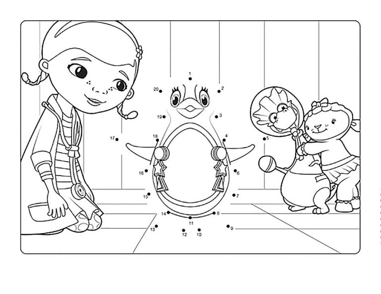 Coloriage Docteur La Peluche à imprimer