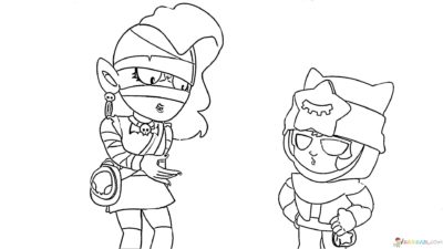 Coloring Pages Sandy. Print Brawl Stars Character Online