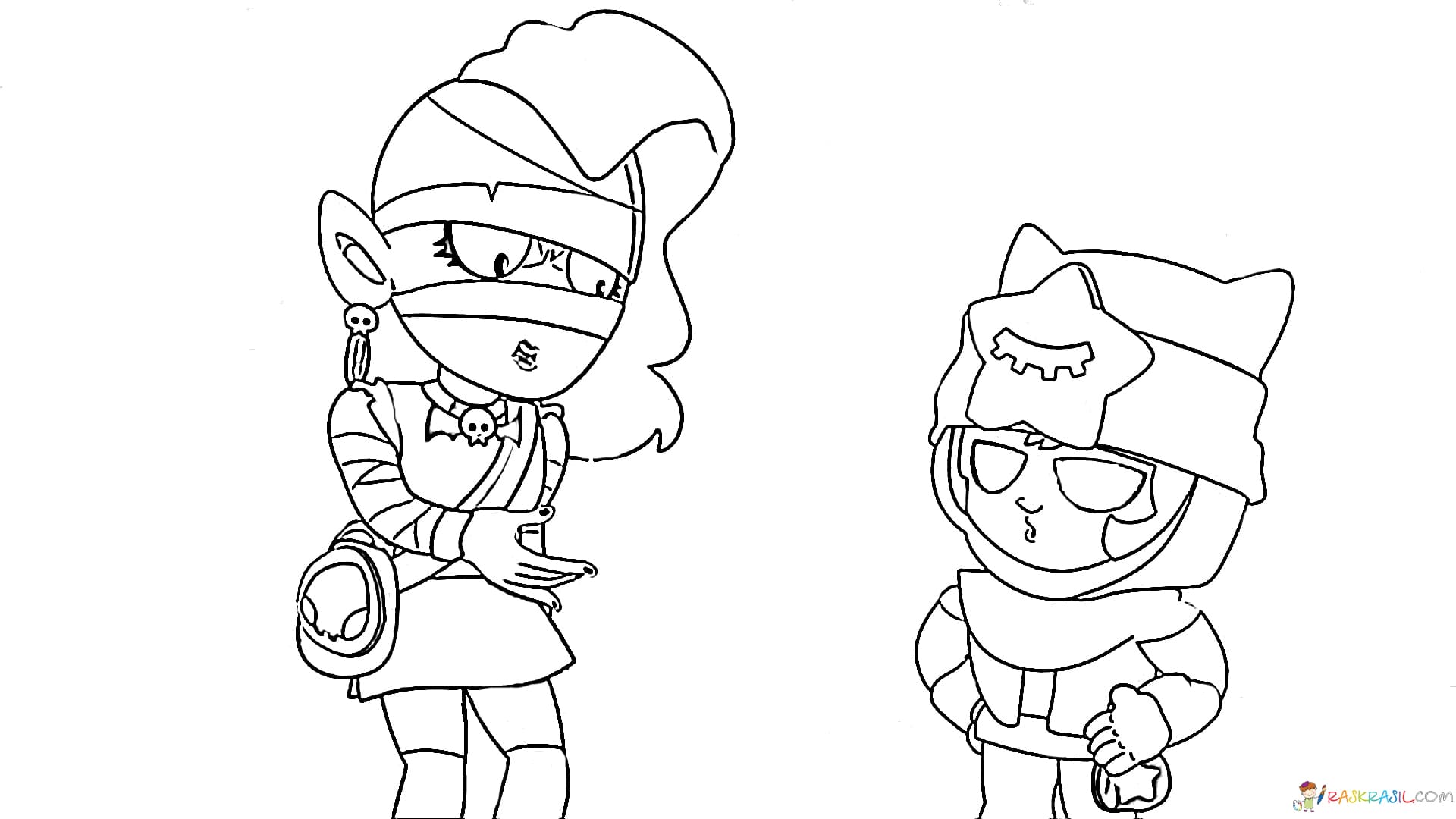 Desenhos para colorir Emz. Imprima personagem Brawl Stars online