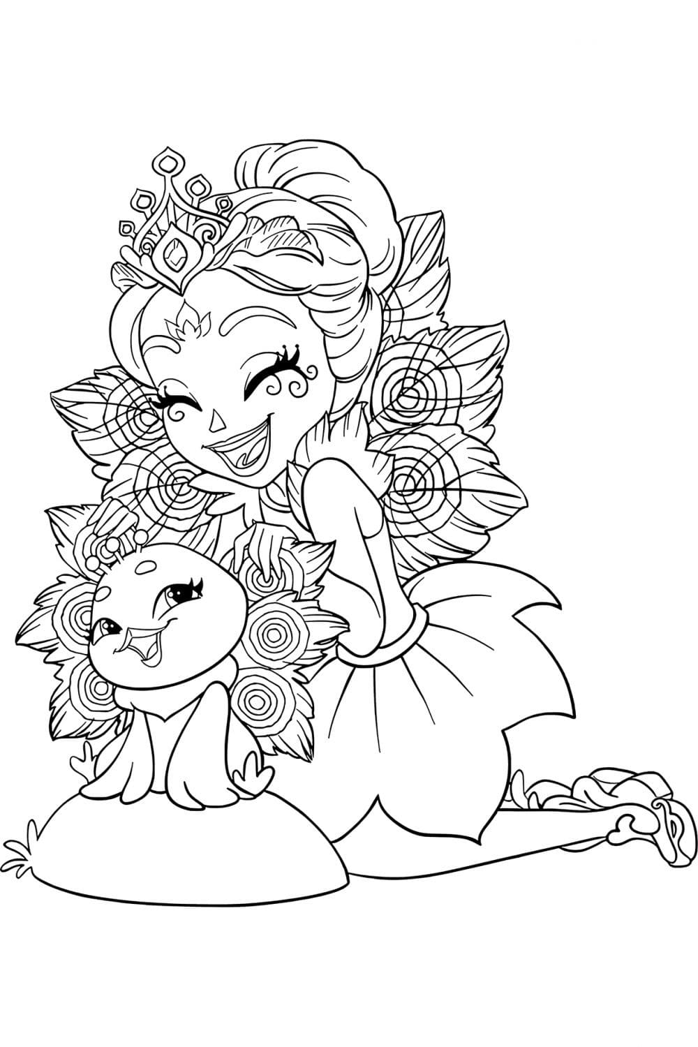 Desenhos de Enchantimals para Colorir - 50 imagens para imprimir