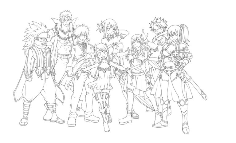 Coloriage Fairy Tai. Imprimer des personnages de dessins animés gratuits