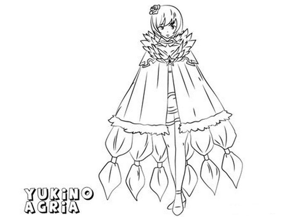 Coloring pages Fairy Tail. Print Free Anime Characters