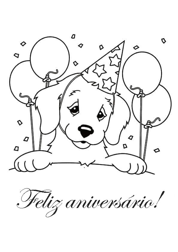 Cartão De Aniversário Para Colorir E Imprimir - Dê um Cartão