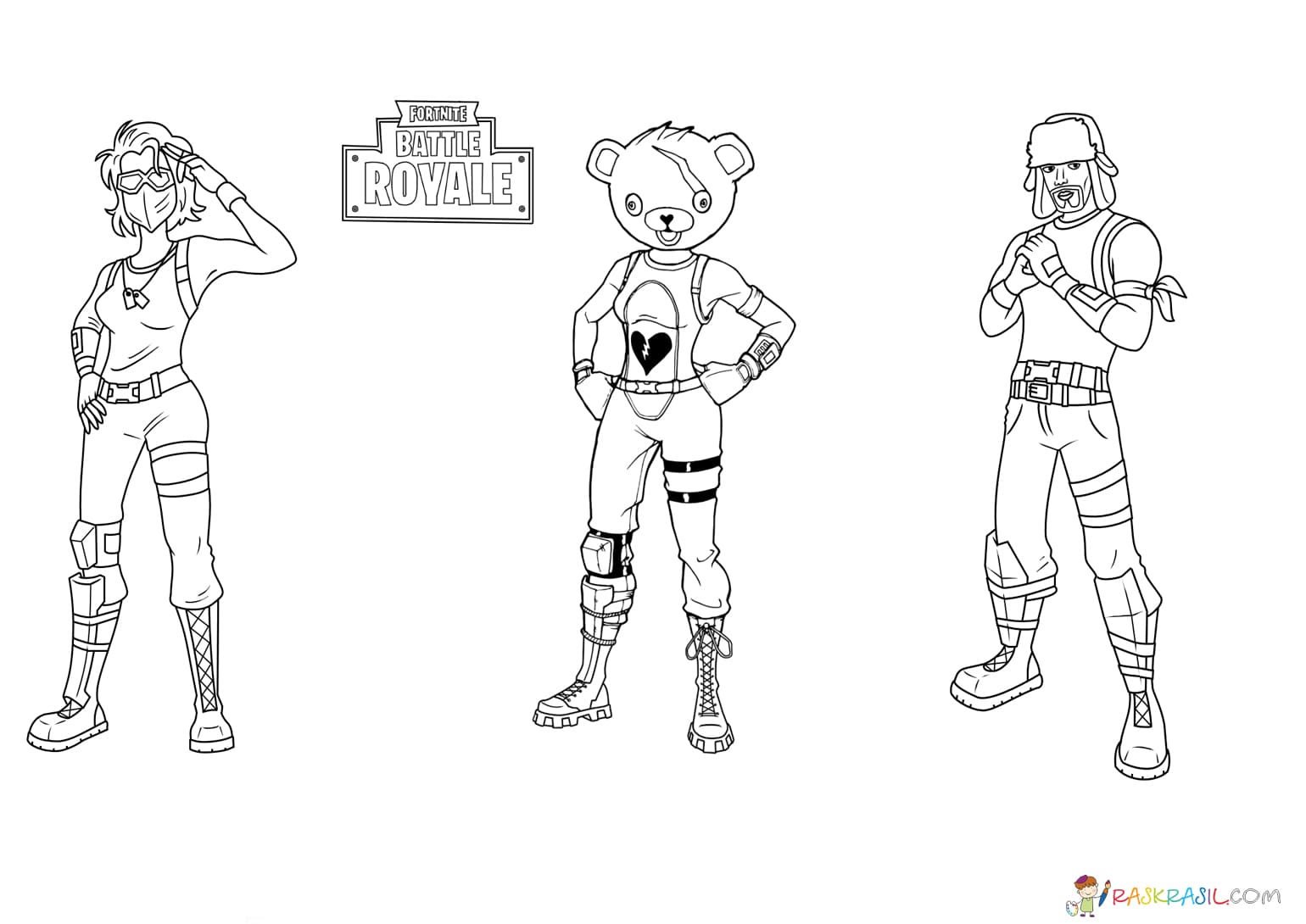 Dibujos De Fortnite Para Colorear Imprime H roes Del Juego Gratis