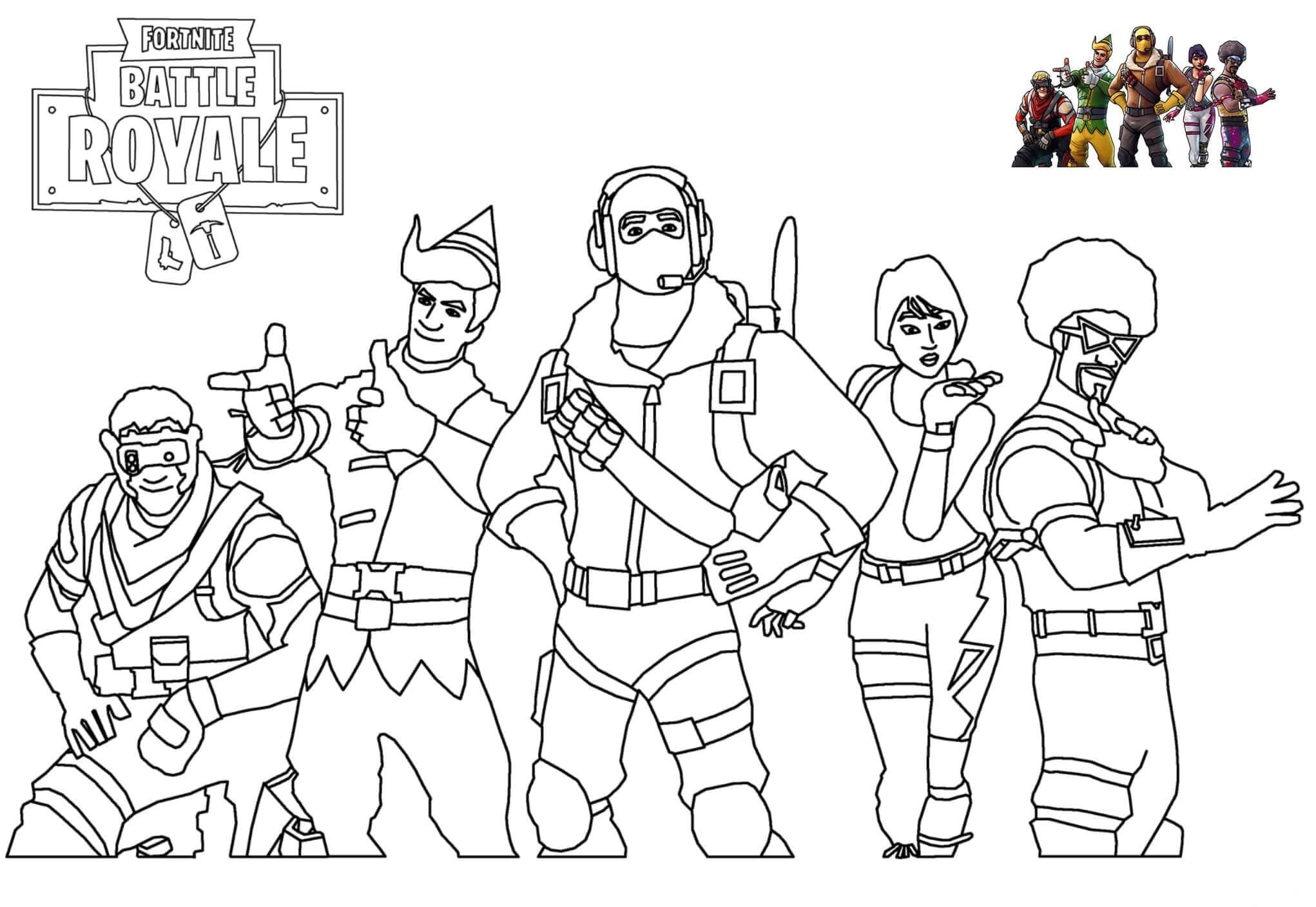 Dibujos de Fortnite para Colorear - 70 imágenes para imprimir gratis