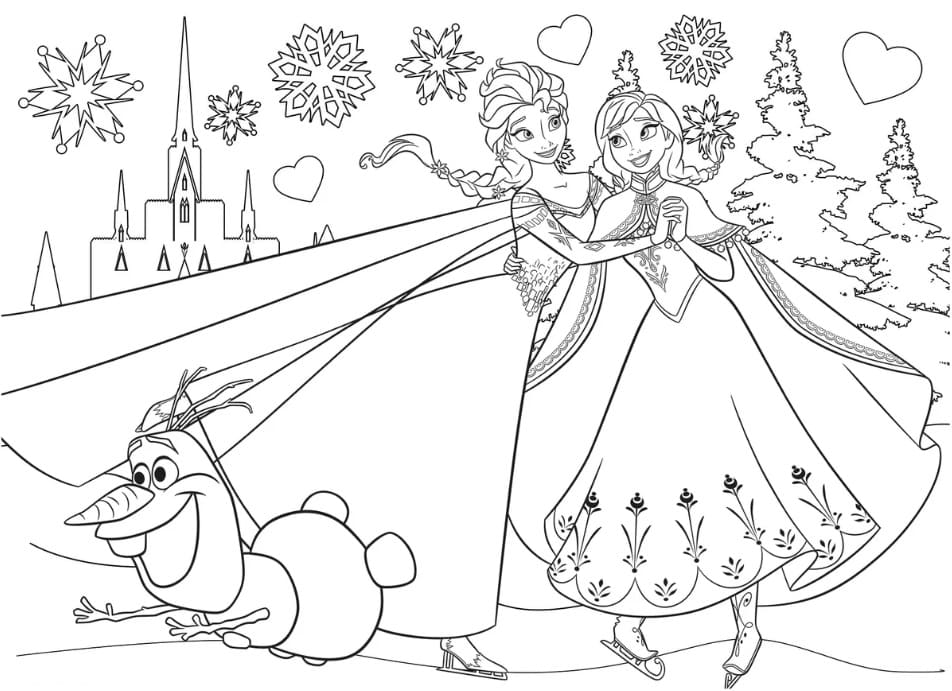 Disegni di Frozen - Il regno di ghiaccio da Colorare