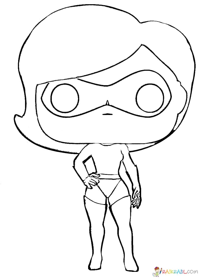 Download Coloring Pages Funko POP. Print Popular Character Figures