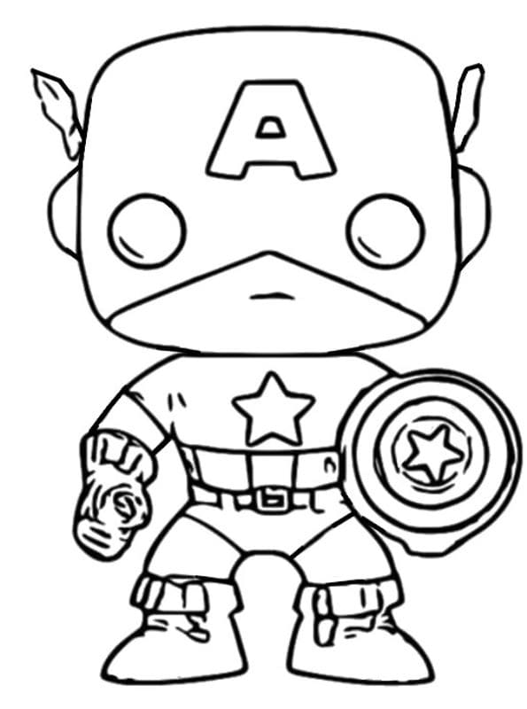 Coloriage Funko Pop à imprimer